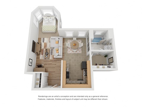 3D Studion Floor Plan
